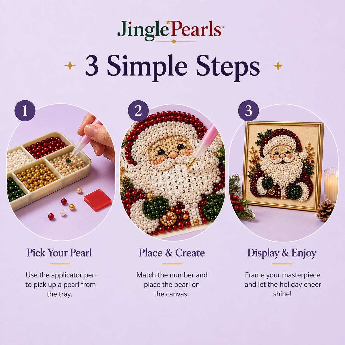 JinglePearls diamond painting